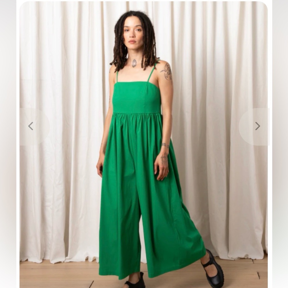 Elegant Green Sleeveless Jumpsuit